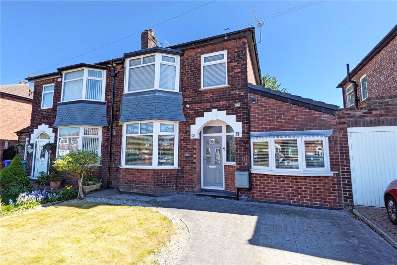 Extended four bedroom semi-detached home in walk-in condition with home office and landscaped garden.