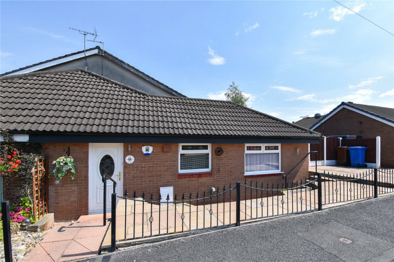 A charming one-bedroom semi-detached bungalow with a stylish conservatory