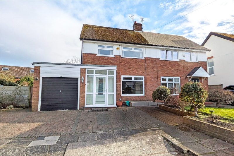 Extended three bedroom semi-detached home on a generous corner plot, offered with no onward chain