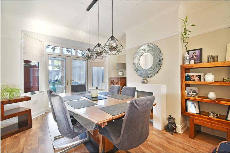 Extended three double bedroom semi-detached home in a popular Dane Bank cul-de-sac with open-plan living and driveway parking.