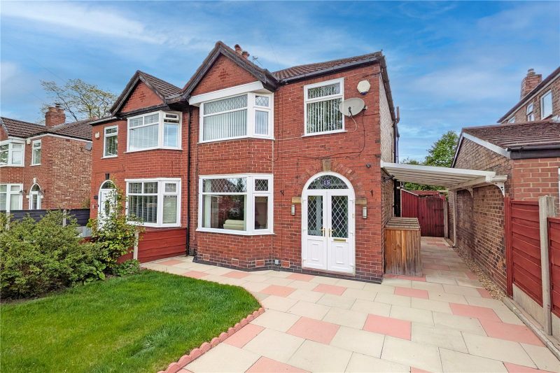 Spacious three bedroom semi-detached with cellar, conservatory & superb potential in Heaton Chapel.